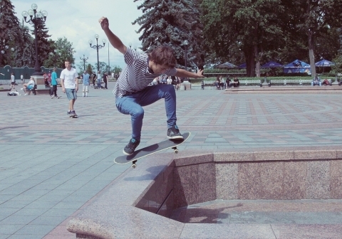 На перших змаганнях по скейтбордингу в Житомирі оцінювали наймолодших, фото №1 на сайті 20minut.ua