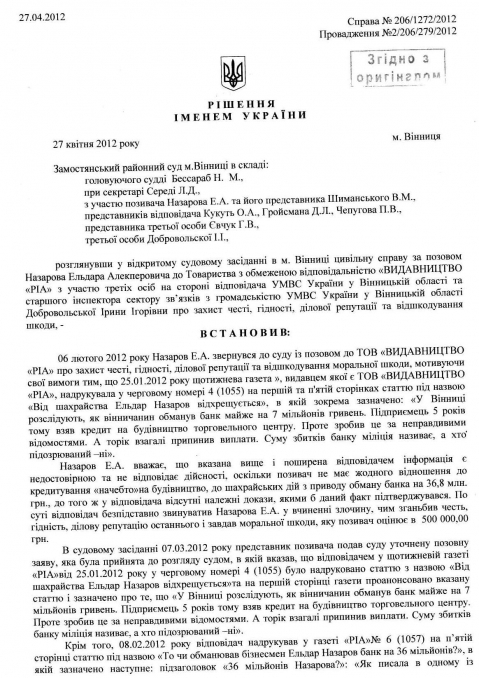 36 мільйонів шахрайства. «Ферiде» та Ельдар Назаров нi при чому?, фото №2 на сайті 20minut.ua