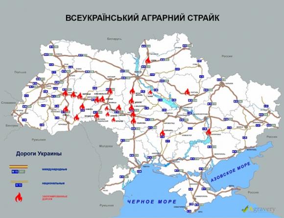 Страйк аграріїв триває: основні автошляхи Хмельниччини знову заблоковано, фото №1 на сайті vsim.ua