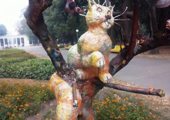 В Центральному парку кота більше немає, фото №1 на сайті 20minut.ua