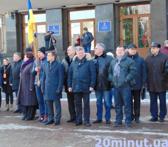 У День Соборності житомиряни об'єдналися у «живий ланцюг». Фоторепортаж, фото №16 на сайті 20minut.ua
