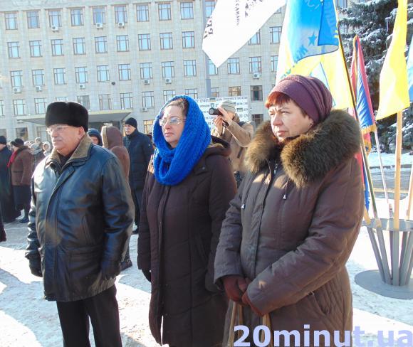 У День Соборності житомиряни об'єдналися у «живий ланцюг». Фоторепортаж, фото №34 на сайті 20minut.ua