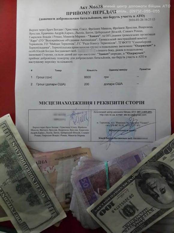 Вертеп наколядував 8600 грн і 200 доларів для бійців АТО, фото №1 на сайті 20minut.ua