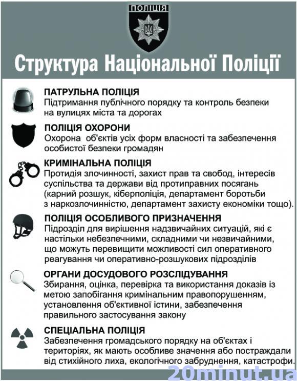 Як на Житомирщині буде працювати нова поліція. Інфографіка на сайті 20minut.ua Як на Житомирщині буде працювати нова поліція. Інфографіка, фото №1 на сайті 20minut.ua