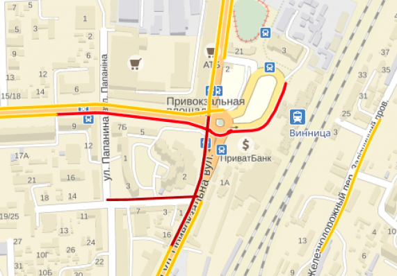 Де сьогодні, 28 квітня,  зранку у Вінниці паралізувало рух. Карта заторів, фото №2 на сайті 20minut.ua