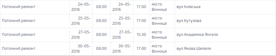 Планові відключення світла у Вінниці в травні торкнуться 32 вулиць (ГРАФІК), фото №4 на сайті 20minut.ua