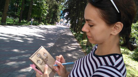 Купи блокнот та малюй все, що бачиш. Культура скетчінгу дісталася Вінниці, фото №4 на сайті 20minut.ua