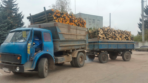 У Житомирському районі затримали вантажівку з краденим лісом, фото №1 на сайті 20minut.ua