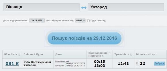 «Укрзалізниця» почала продаж квитків на дні новорічних свят, фото №1 на сайті 20minut.ua