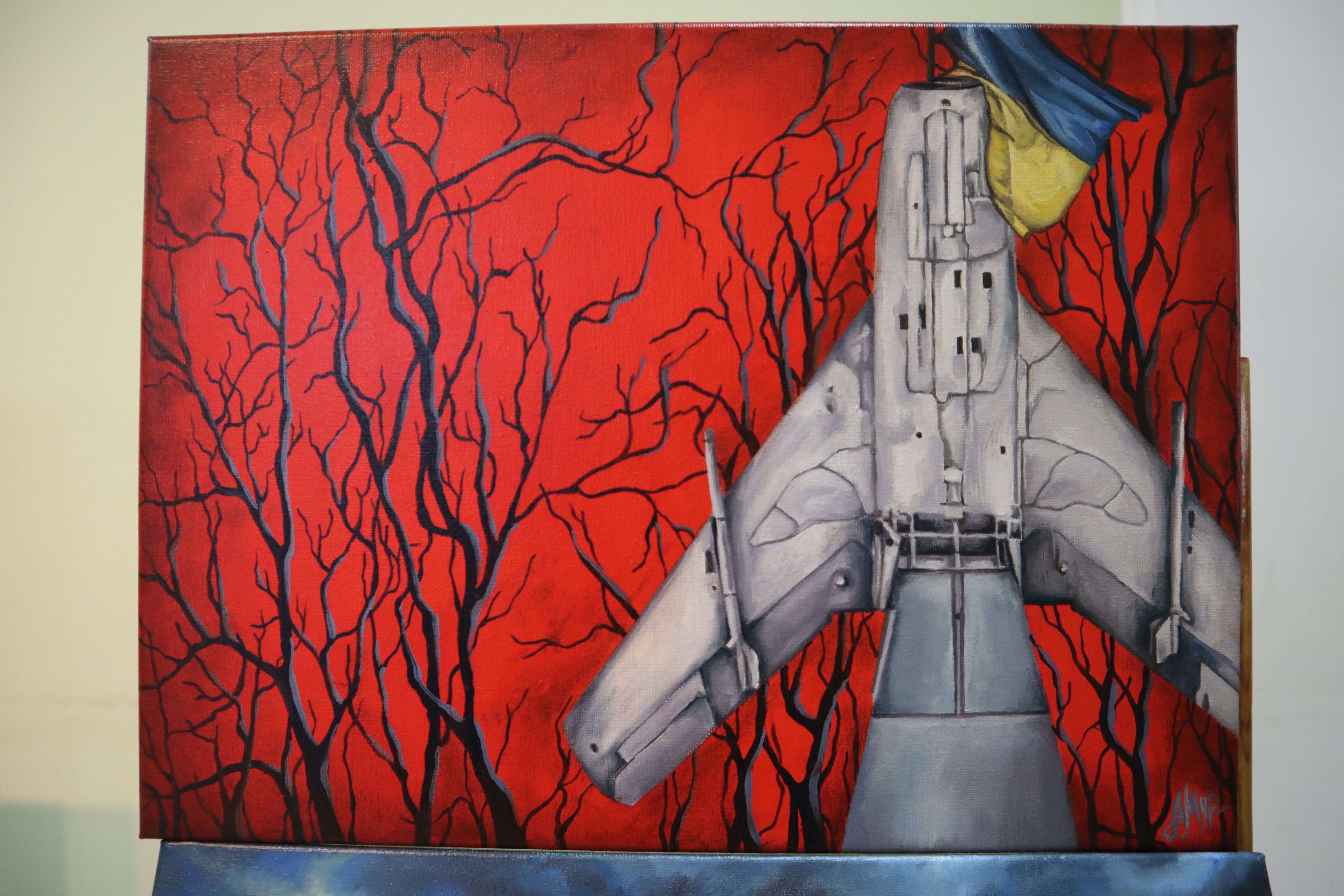 “Присвятила її своїй бабусі, яка загинула від куль ворога”: художниця з Маріуполя відкрила виставку в Хмельницькому, фото №4 на сайті vsim.ua