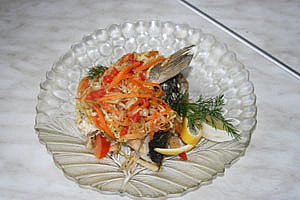 Кефаль жареная с овощами, фото №6 на сайті 20minut.ua